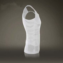 Men Body Shaper Slimming Tummy Vest Compression Shirt Tank Faja camisa de hombre