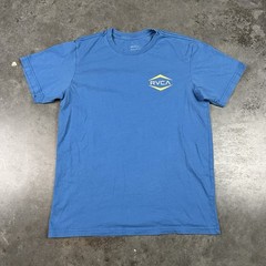 RVCA T Shirt Mens Medium Blue Outdoors Beach Surf