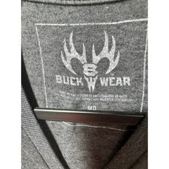 Buck Wear Mens Freedom Since 1776 American Flag Dog Graphic T-Shirt Gray MD
