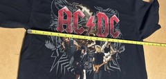 AC/DC Black Ice 2009 Tour Shirt Men Large Black Short Sleeve Double Sided Anvil