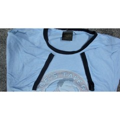 Vintage 2005 The Simpsons Moes Tavern Ringer T Shirt Mens XL Changes Y2K Blue
