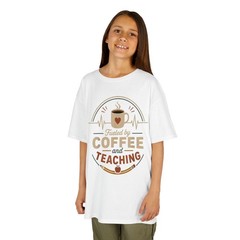 Retro Funny Teacher Coffee Heartbeat Classroom T-Shirt