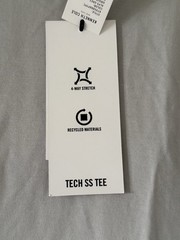 Kenneth Cole Medium Active Tech T-Shirt Alps Gray Stretch $49
