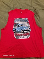 Graphic Car Print Muscle Shirt