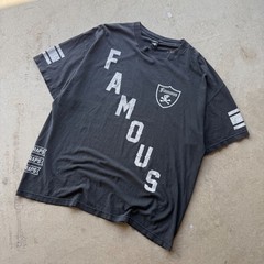 Y2K Mens Famous Stars and Straps Raiders Style Graphic T-Shirt 2XL