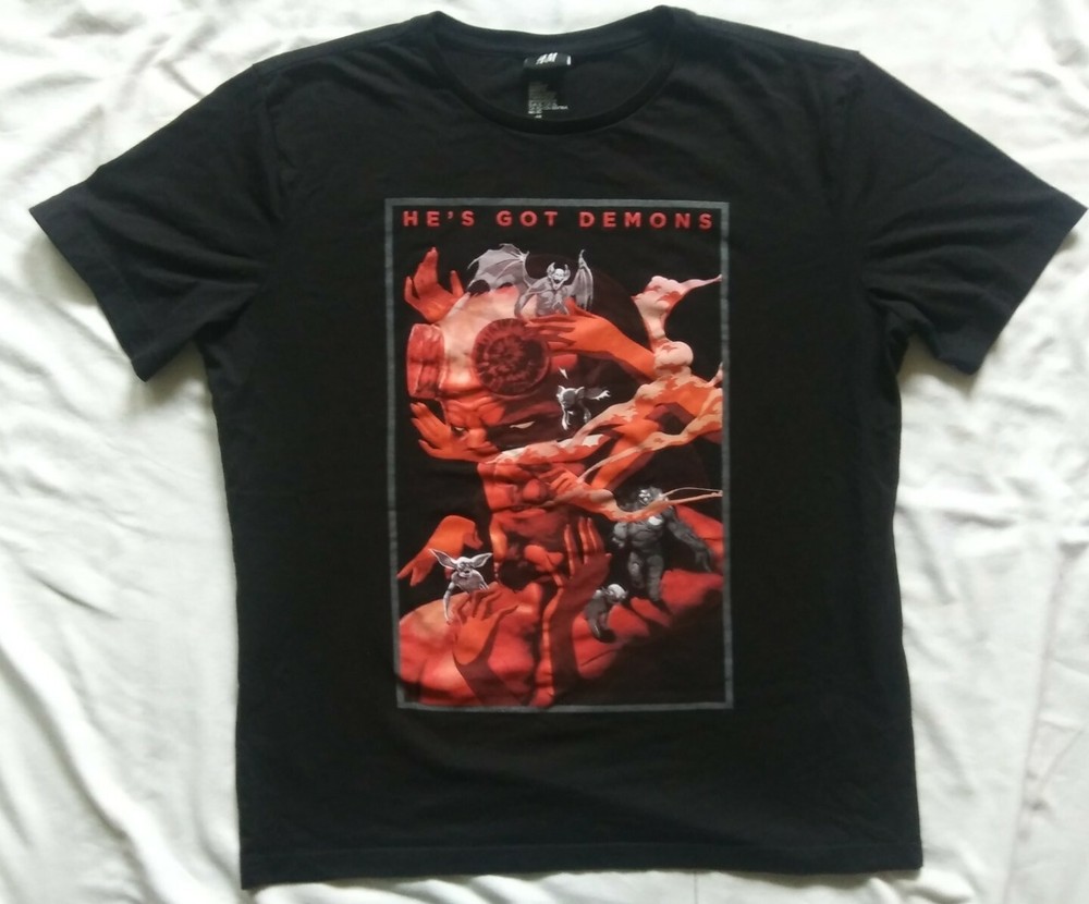 Hellboy Movie T Shirt 2019 Promo Promotional Mike Mignola Hes Got Demons s Large