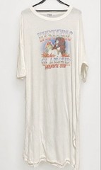 Hysteric Glamour Paradise Club T-shirt Maxi Dress White Free Size Unused