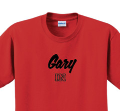 Gary, Indiana State T-Shirt Short Sleeve Graphic Tee Unisex apparel