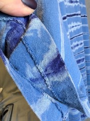 Vintage Hang Ten Men’s XL T-Shirt Blue Tie Dye Striped Single Stitch Surf Skate
