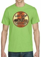 Adult DryBlend® T-Shirt – ( LAST STOP – BIKER / CHOPPER)