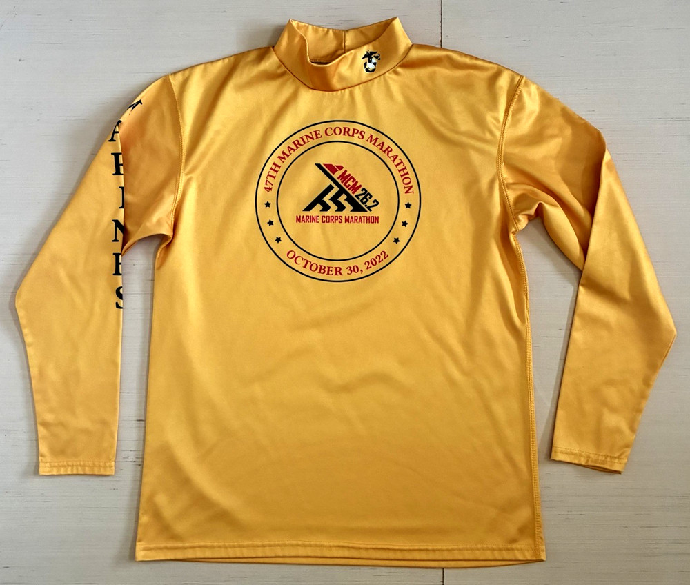 USMC Size M 47TH Marine Corps Marathon October 30, 2022 Long Sleeve T-Shirt
