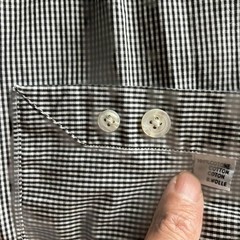 Errico Formicola Micro Gingham Check Cutaway Shirt Size 37