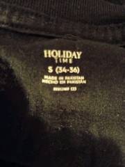 Holiday Time Mens Christmas Naughty Nice Checklist Graphic Tee Black Size SM