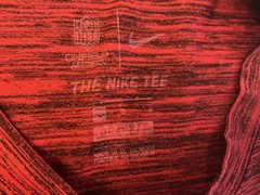 Nike NFL On Field Apparel Kansas City Chiefs Red Black heathered SS T shirt sz M
