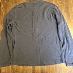 NN07 No Nationality Shirt Mens Small Gray Clive 3323 Waffle Thermal Long Sleeve