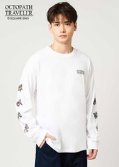 [Graniph] Bravely Default / Octopath Traveler Eight Travelers White Long Sleeve
