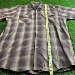 Dixxon Flannel Co The Wyatt Bamboo Blend Plaid Snap Shirt Brown Large L