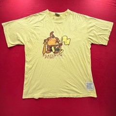 Platinum FUBU Fat Albert Junkyard Gang Yellow Graphic T-Shirt Mens Large Vintage