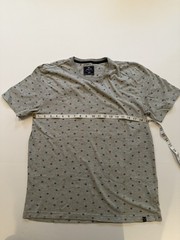 MBX Men’s Short Sleeve Shirt Size M Gray Geometric Cotton Blend