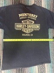 Monterey Harley Davidson Salinas, CA Shirt, Large, 28 in Long 21 in Wide