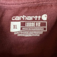 Carhartt Maroon Short Sleeve Pocket T-shirt size Men’s XL Loose Fit