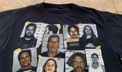 Vintage SONS of ANARCHY Mug Shot T-shirt Men’s Large Black Graphic Tee Shirt