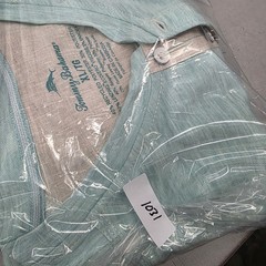 Tommy Bahama Mens XL Henley Shirt Short Sleeve Seafoam Green Heather Recycled