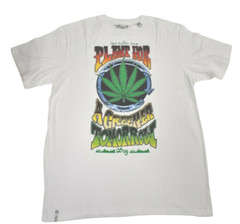 Lifted Research Group LRG Mens Plant For A Greener Tomorrow Weed White Shirt NWT