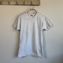 1980s BVD Cotton Thin White T-Shirt Medium