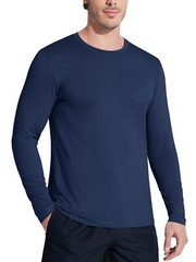 Mens UV Protection UPF 50+ Shirts Long Sleeve Sport Casual Workout Beach T-Shirt