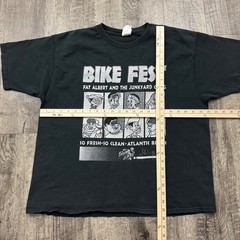 Vintage Bike Fest Fat Albert Junkyard Gang T Shirt Freak On Beach 2001 XL