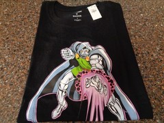 Marvel Doctor Doom Adult Large T-shirt SS Black Dr. NWT