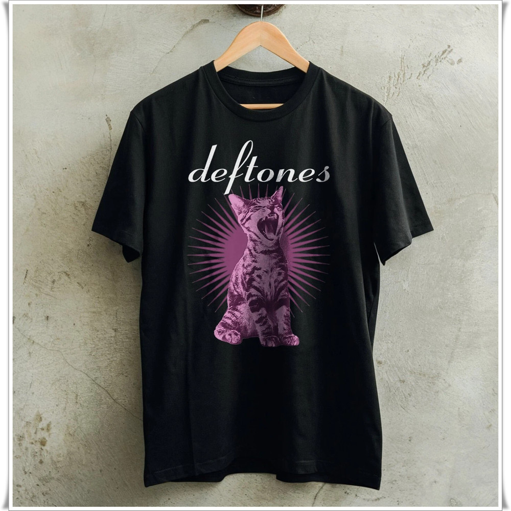 DEFTONES ‘LIKE LINUS’ T SHIRT, Short Sleeve Black Cotton Tee, Size S to 5XL