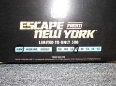 Escape From New York- Fright Rags 2013 Limited Edition Box Set- XL Shirt+ Swag
