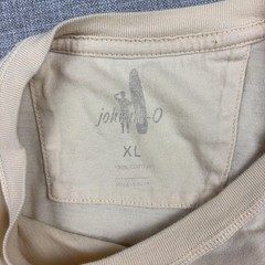 Johnnie-O Shirt Mens XL Beige Pocket Tagless Crewneck Cotton Jersey Surf Tee