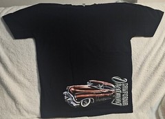 JOKER CLOWN GIRL CLASSIC CAR HOLLYWOOD CALIFORNIA DREAMING ROSE T-SHIRT SHIRT