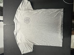 Leather Lung Mustache Wax Graphic T Shirt Mens L/XL Gray Skull Biker Tee