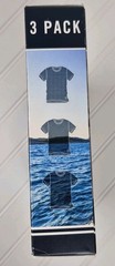 Nautica Mens 3 Pack White Cotton Crew Neck T-Shirts Size Small 34-36 New In Box