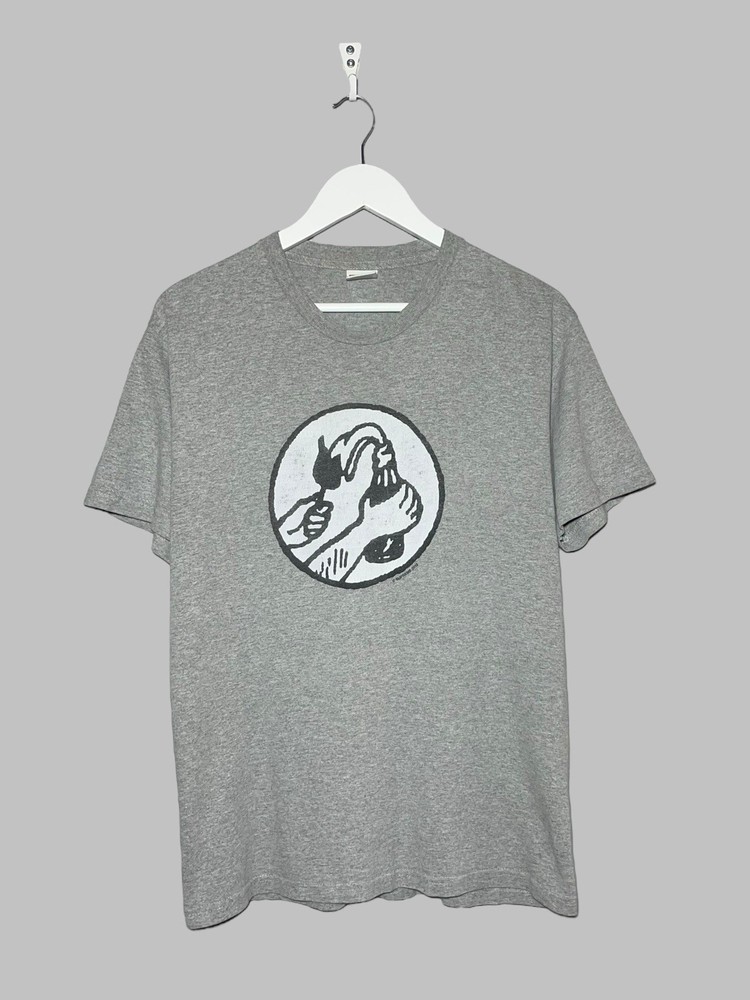 Supreme Molotov Tee Heather Grey Size M SS18 T-Shirt