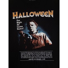 Halloween Michael Myers Movie Graphic T-Shirt Mens Large Black Horror Film Tee