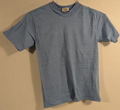 Hanes Beefy-T Cotton Plain Crew Neck Short Sleeves Adult T-Shirt 5180 Light Blue