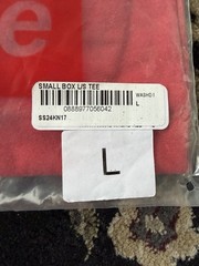 Supreme New York Small Box Logo L/S Tee NWT Red Size Large SS24 Deadstock