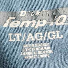 Dickies Temp-IQ Performance Blue Short Sleeve Pocket Tee Shirt Size Large Tall