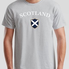 Scotland Flag And Name Unisex T Shirt National Flag Scottish Design Football Top