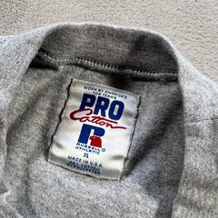 Vintage Russell Athletic Pro Cotton T-Shirt Men’s XL Gray Made in USA Blank 90s