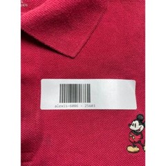 Disney Park Men’s Red T-Shirt Short Sleeve Collared Neck Size L