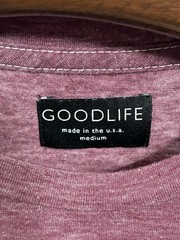 Goodlife Shirt Mens M Pale Mauve Crewneck Curved Hem Tri Blend Soft Casual Tee
