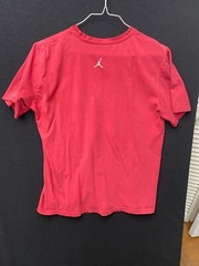NIKE AIR Jordon FLIGHT RED T-SHIRT size LARGE (small hole) b1