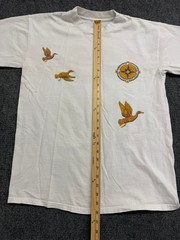 Speedo Mens T Shirt Size M White Global Voyager Hudson Bay Ducks Compass Vintage
