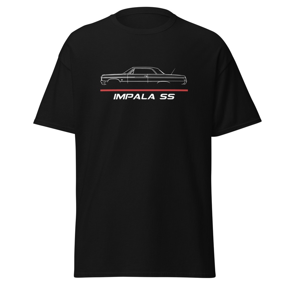 Impala SS 1964 Lowrider Classic Muscle V8 Custom Graphic Tee T-Shirt Gift